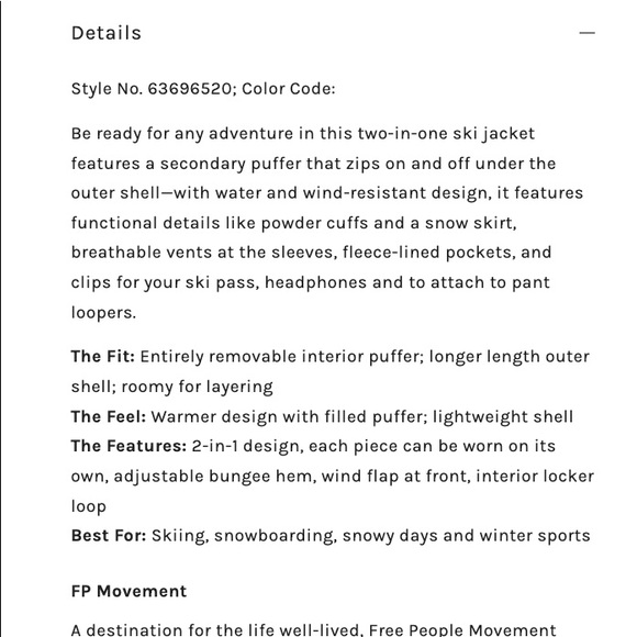 *LAST CHANCE* Free People Ski/Snowboard Jacket 🎿 🏂 - Picture 3 of 6